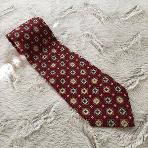 Mark Pendleton red paisley silk tie